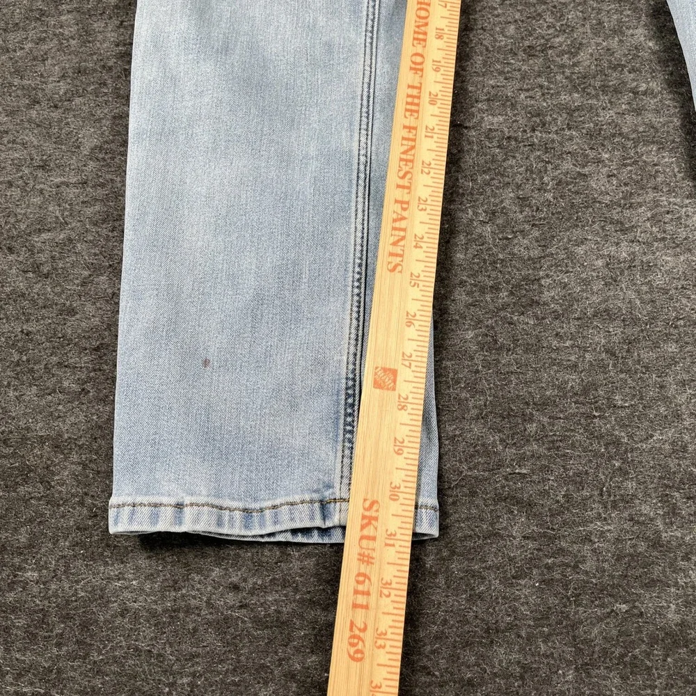Carhartt Relaxed Fit Jeans Mens 34x34 Blue Denim Cotton Light Wash Straight Leg